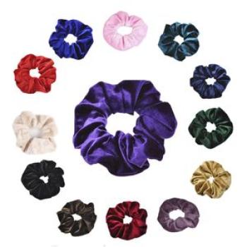Velvet Hair Scrunchie Ladies Hair Ring Fashion Elegant