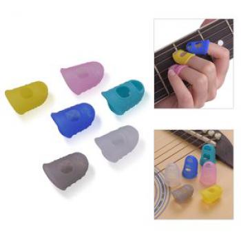 6pcs Guitar Silicone Finger Fingertip Protectors For Guitar