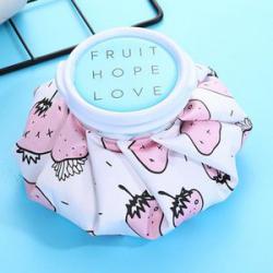 PVC Ice/Hot Water Bottle Reusable Bag for Knee Head Leg Muscle Pink