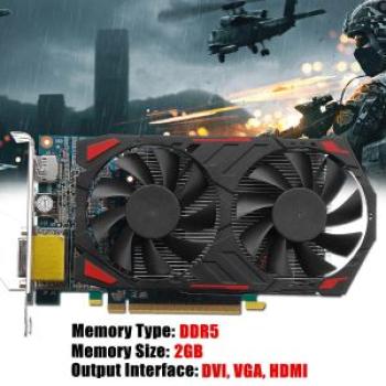 GTX1050 2GB DDR5 128Bit Game Graphics Card -E VGA DVI HDMI For NVIDIA GeForce Hot