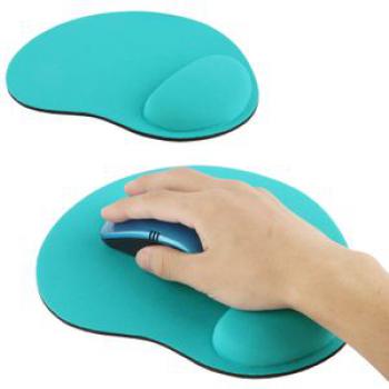 2 PCS Cloth  Wrist Rest Mouse Pad(Sky Blue)