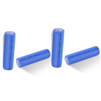 18650 Battery For Rechargeable Fan -1800mAh x 4pcs - Blue