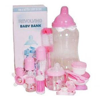 13-in-1 Baby Feeding Bottle Set - Pink