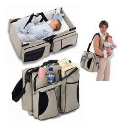Foldable Baby Bed & Bag - Cream