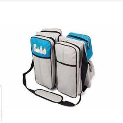 2-in-1 Baby Bed & Bag Combo - Gray