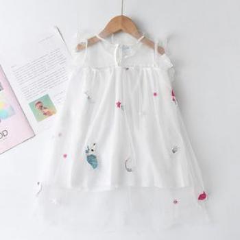 Toddler Girl Dresses Clothes Flower Children Unicorn Skirt