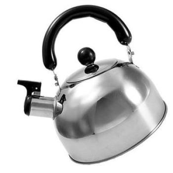 Gas Stove Whistling Kettle - 2 Litres - Silver