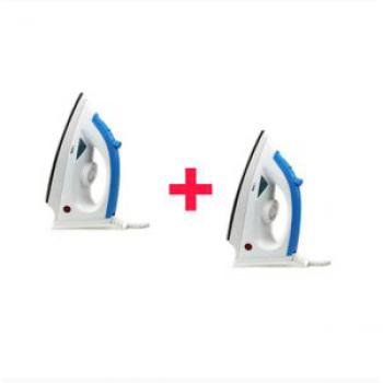Portable High Speed Electric Steam Iron  Buy 1 Get 1 Free 1200W - Blue /White