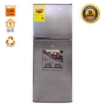RFR-170DT-J Double Door Refrigerator - 138 Litres Silver