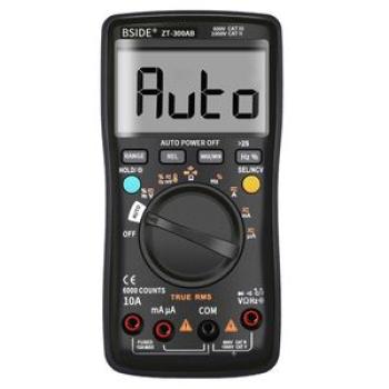 BSIDE Multimeter Auto/Manual Range Meter  - Black