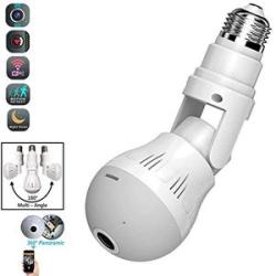 Remote/WIFI Smart Bulb Camera - White