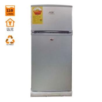ME-148 Double Door Fridge  - 118 Litres - Silver
