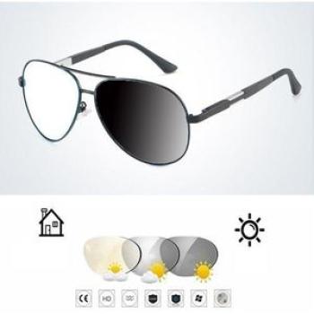 Al-mg Leg Pilot Photochromic Reading Glasses +0.75 To +4