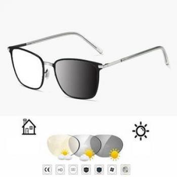 Al-mg Oversized Photochromic Reading Glasses +0.75 To+4