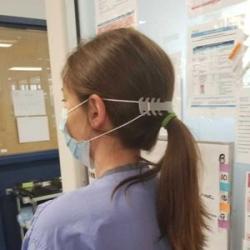 Ear Hook Buckle Adjustable Mask Extension - Clear