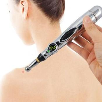 Laser Acupuncture Massage Pen - Silver