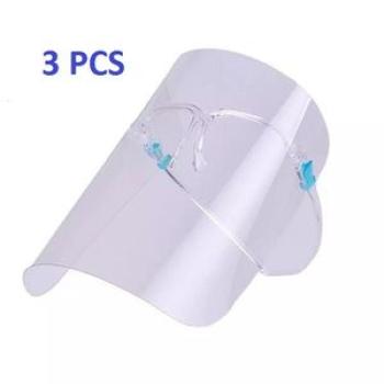 Spectacle Face Shield - 3 Pieces - Transparent