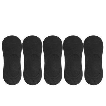 Set of Invisible Socks - 5 Pairs Black