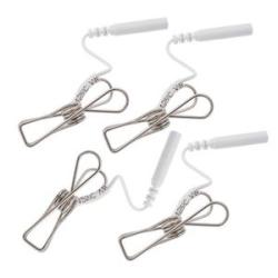 2 Pairs/4PCS  Stainless Steel Nipple Clamps Powerful