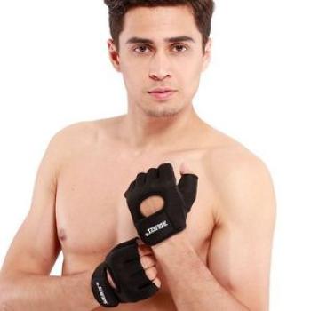 1 Pair Men Women Gym Half Finger Sports Fitness Wrist Glove