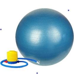 Massage / Yoga Ball 65cm - Blue + Free Pump