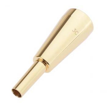 Gold Trumpet Mouthpiece 3C Size for Bach Trumpet Parts Accessories