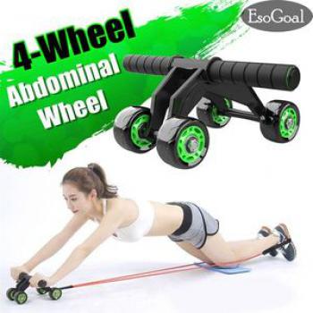 Detachable Dual-bearing Silent 4wheel Abdominal Wheel