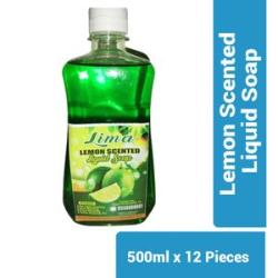 Lemon Scented Liquid Soap - 500ml x 12
