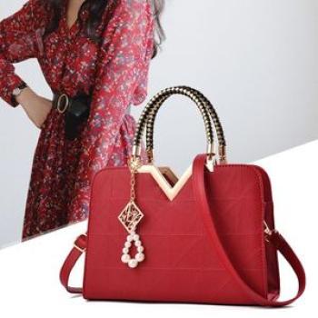 Women Handbags Leather Totes Bag Top-handle Embroidery Crossbody