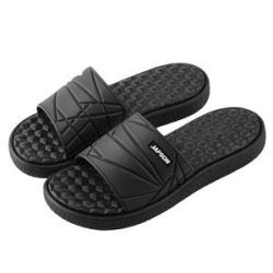 Mens plus size wave pattern non-slip beach shoes-Black