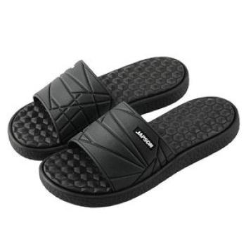 Mens plus size wave pattern non-slip beach shoes-Black