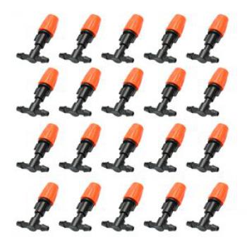 20pcs Small Size Plastic Adjustable Sprayer Nozzles Suits