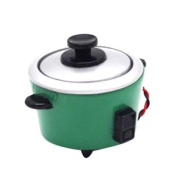 1/12 Dollhouse Miniature Rice Cooker Kitchen Tool Home-Green