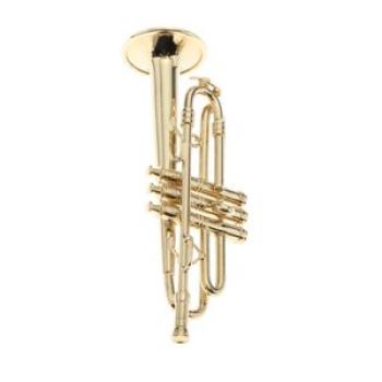 9cm Miniature Metal Trumpet Model for 1/6 Dolls House Music Room