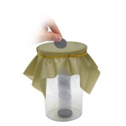 6inch Pena Coin Penetration Cup Dish Rubber Sheet Magic-
