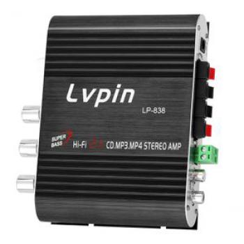 Mini HIFI Audio Stereo  Amplifier Subwoofer MP3 Car Radio