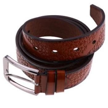 Mens Casual Formal PU Leather Strap Belts Pin Buckle Belt Brown