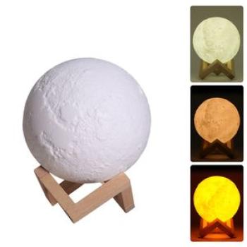 880ml Home Use LED Lunar Air Humidifier 3D Moon Lamp