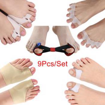 9Pcs/Set Bunion Corrector Big Toe Separators Straightener