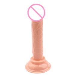 Female Masturbation Soft Dildo False Penis-Flesh Color