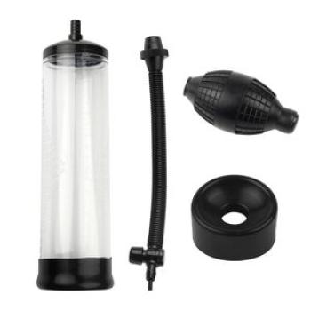 Manual Men Penis Enhancement Enlarger Sleeve Vacuum-Black