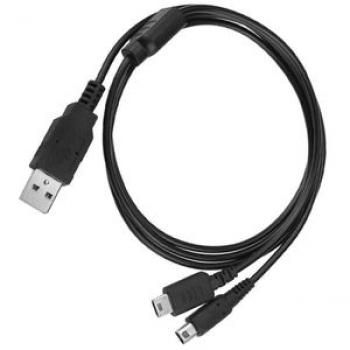 2 In 1 USB Charging Cable Cord For Nintendo 3DS Lite DSI-
