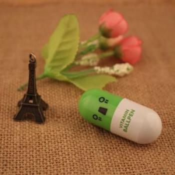 Cartoon Creative Expansion Ball Pen Capsule Pen Can Be Customized Expression random