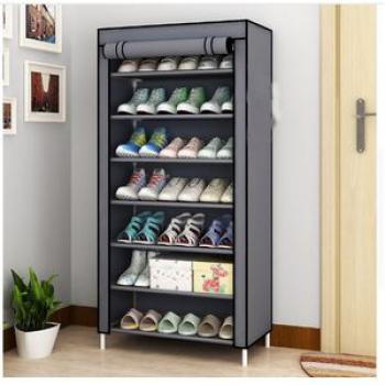 7 Tier Shoe Rack - Grey