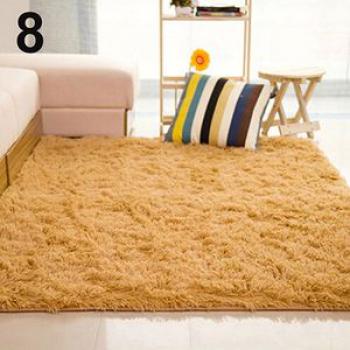 Living Room Bedroom Home Anti-Skid Soft Shaggy Fluffy-Khaki