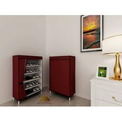 5 Tier Shoe Wardrobe - Red Wine