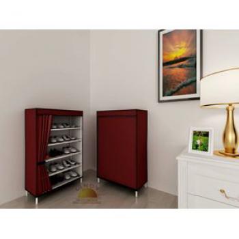 5 Tier Shoe Wardrobe - Red Wine