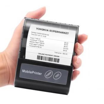 Portable BT 80mm Thermal Receipt Printer Personal Mini Bill