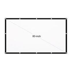 80-inch Portable HD Projector Screen 16:9 Projection Screen