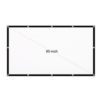 80-inch Portable HD Projector Screen 16:9 Projection Screen